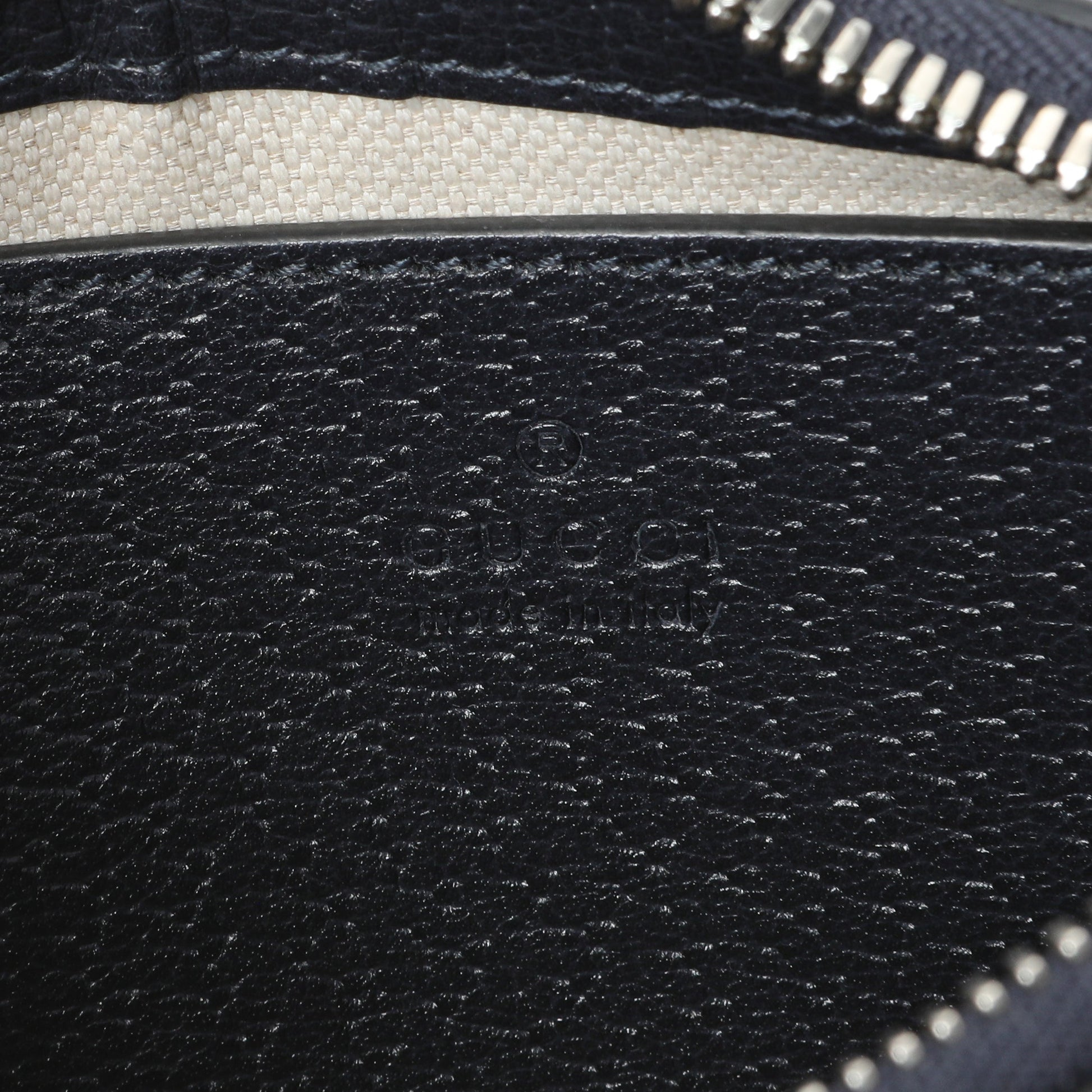 Exclusive Gucci GG Supreme Monogram Textured Dollar Calfskin Web Small Ophidia Shoulder Bag — Detail View