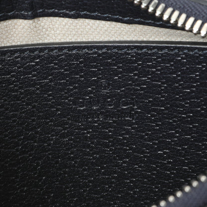 Exclusive Gucci GG Supreme Monogram Textured Dollar Calfskin Web Small Ophidia Shoulder Bag — Detail View