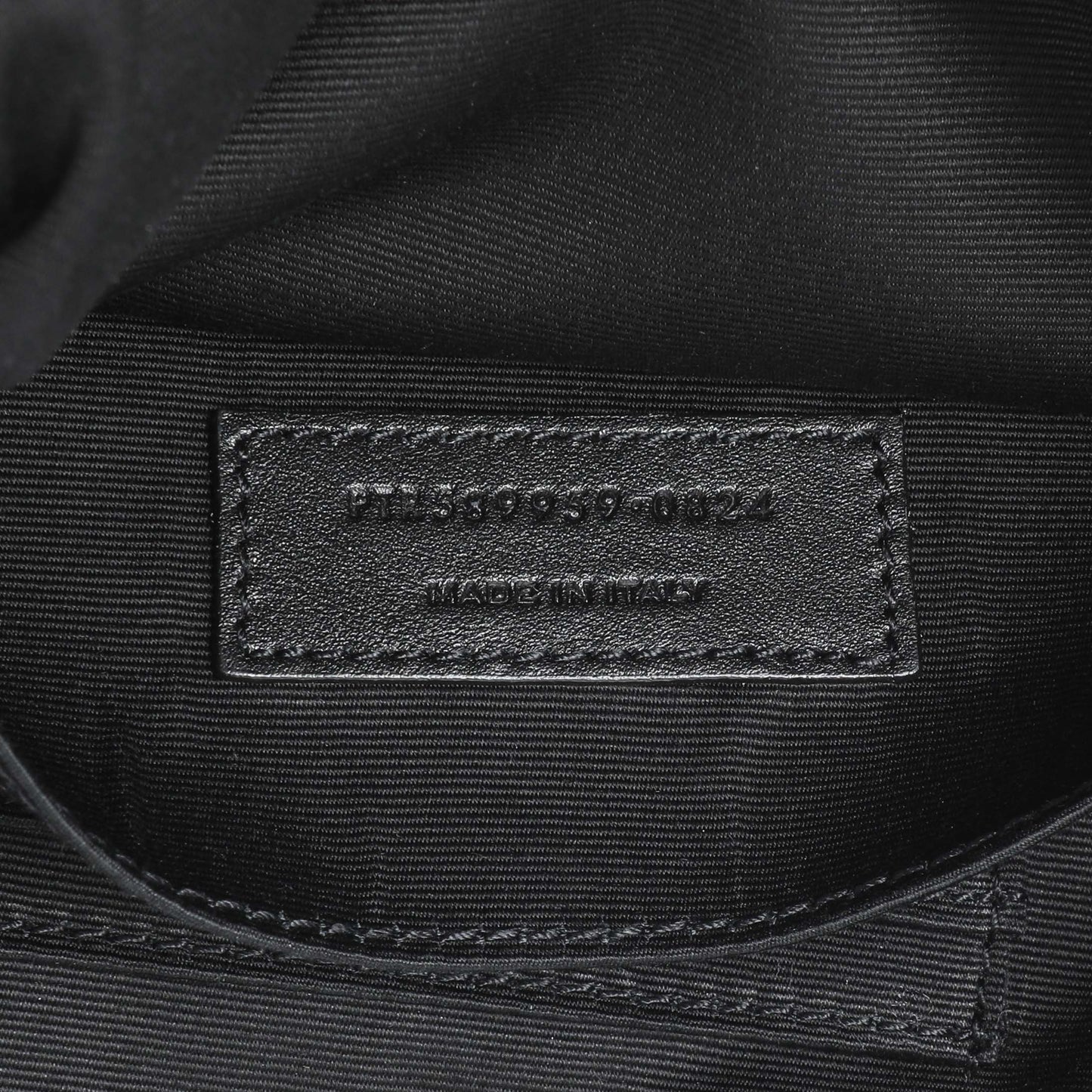 Exclusive Saint Laurent Black Grain De Poudre Monogram Belt Bag — Lifestyle View