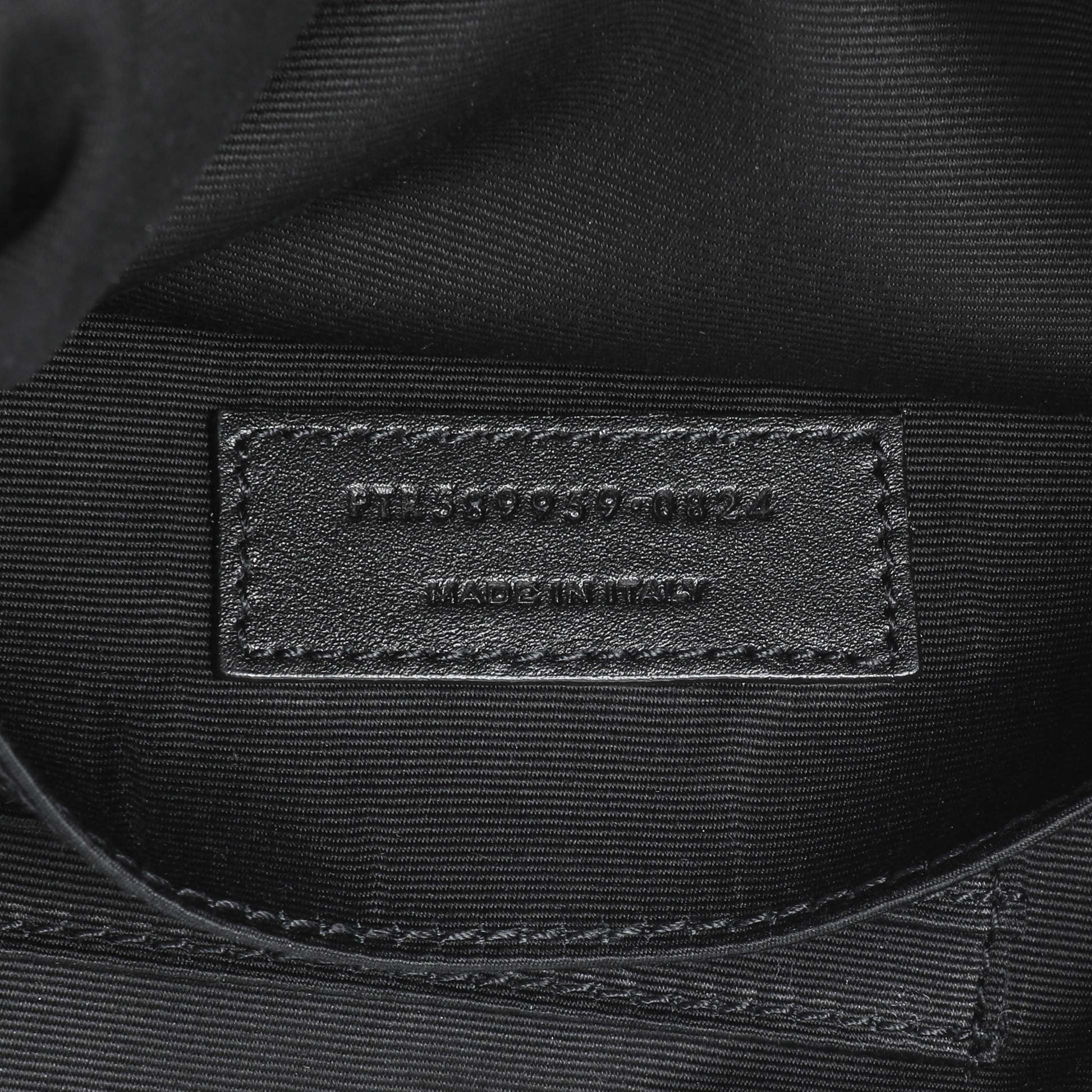 Exclusive Saint Laurent Black Grain De Poudre Monogram Belt Bag — Lifestyle View