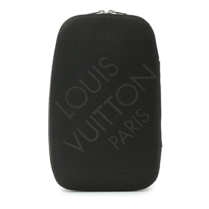 Exclusive Louis Vuitton Black Damier Geant Mage — Front View