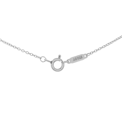 Exclusive Tiffany & Co. Sterling Silver 1837 Horseshoe Pendant Necklace — Back View