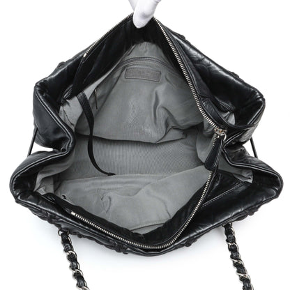 Exclusive Chanel Black Calfskin Ultra Stitch Tote — Top View