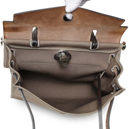 Exclusive Hermes Etoupe/Ebene Herbag Zip 31 — Alternate View 8