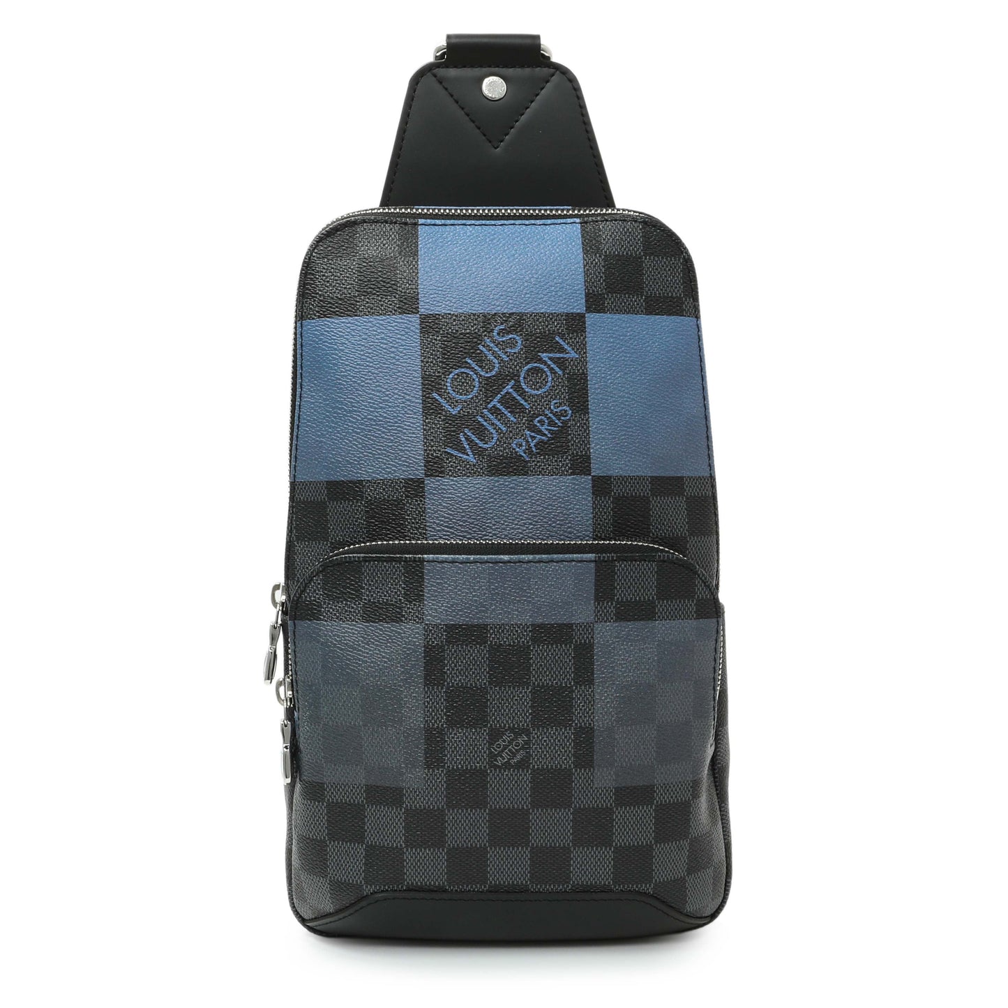 Exclusive Louis Vuitton Damier Graphite Giant Avenue Sling Backpack — Front View