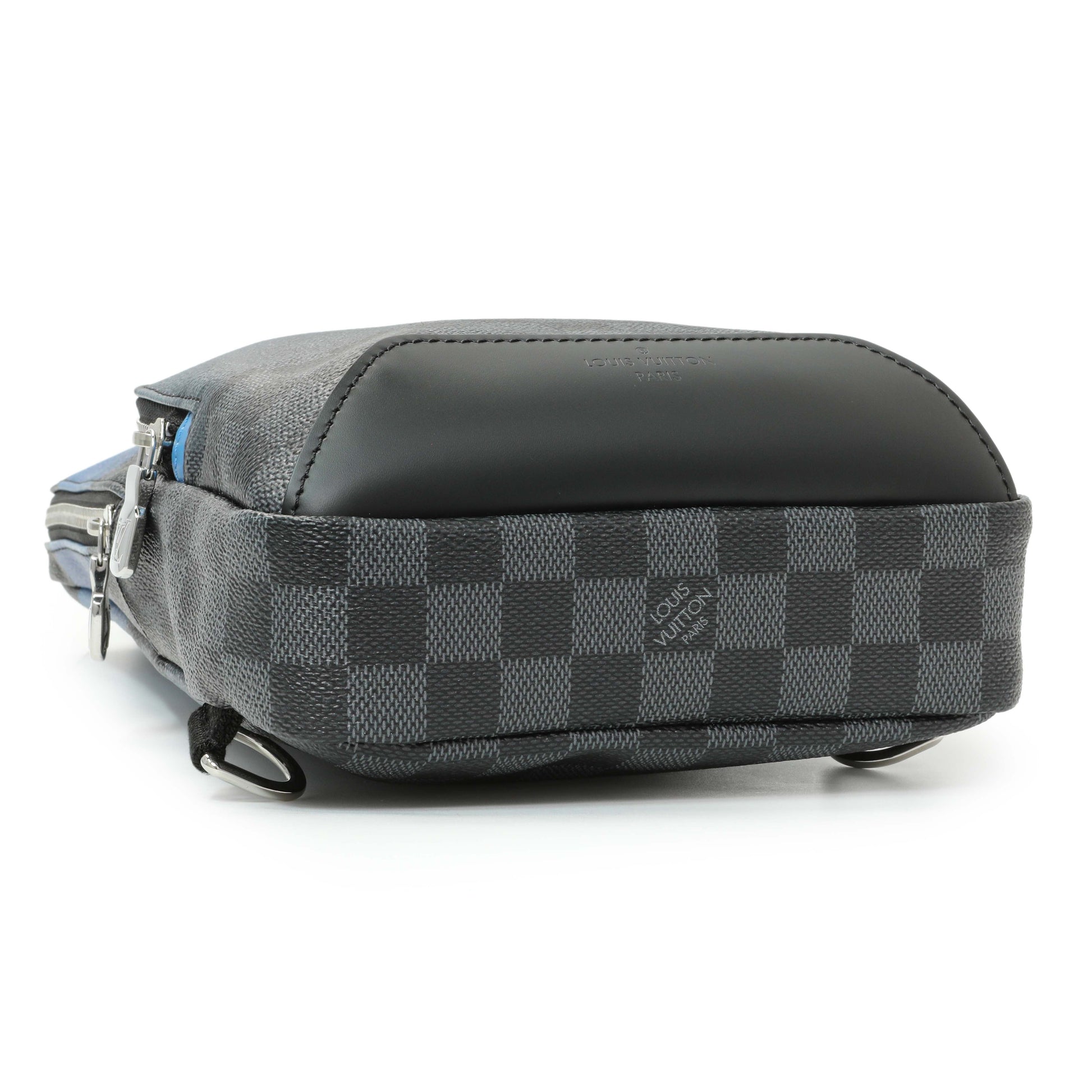 Exclusive Louis Vuitton Damier Graphite Giant Avenue Sling Backpack — Back View