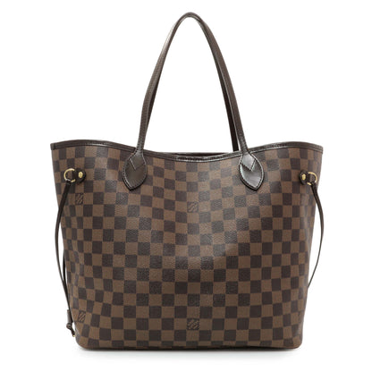 Exclusive Louis Vuitton Damier Ebene Neverfull MM — Front View