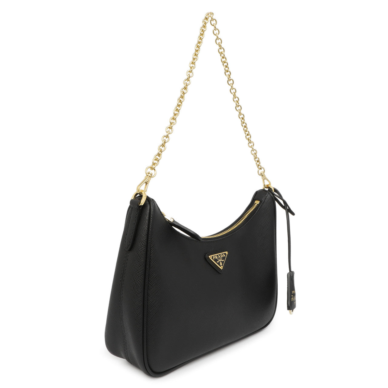 Exclusive Prada Black Saffiano Re-Edition 2005 Shoulder Bag — Back View