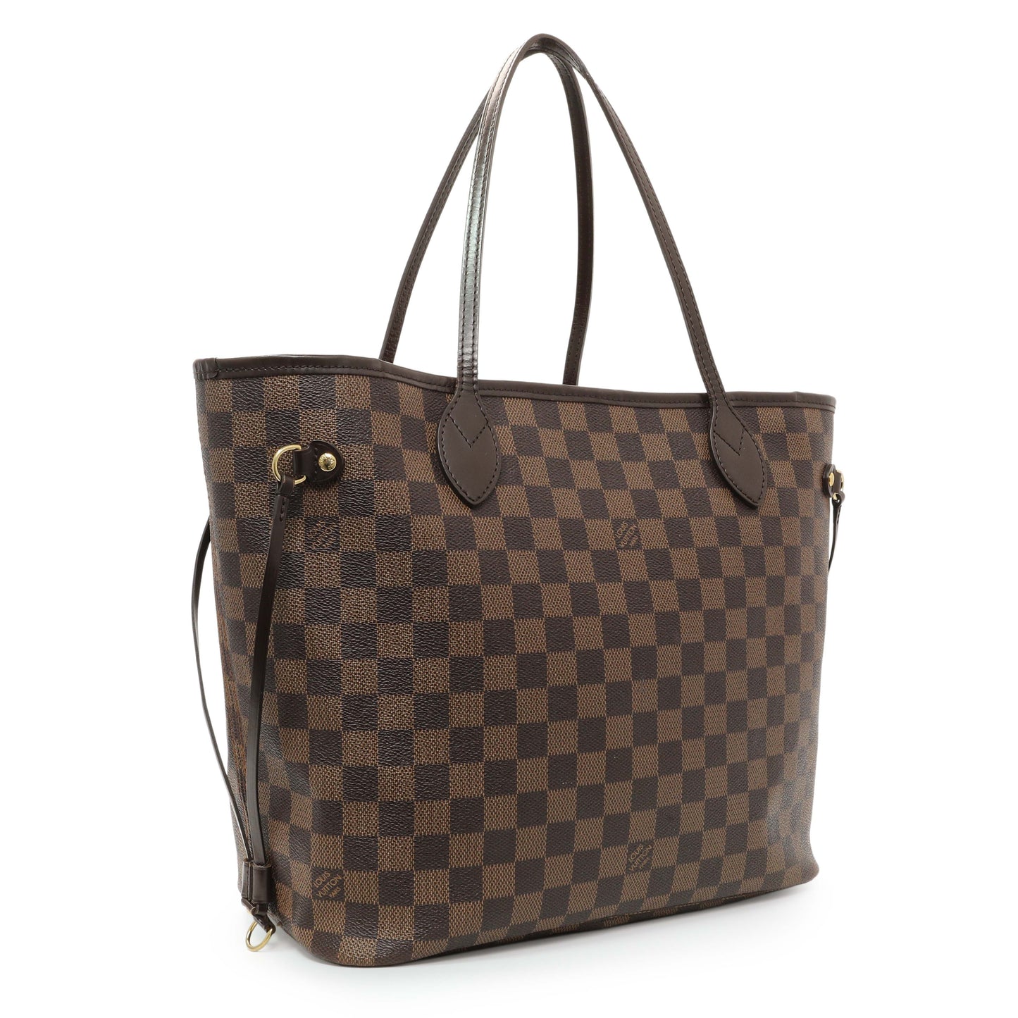 Exclusive Louis Vuitton Damier Ebene Neverfull MM — Side View