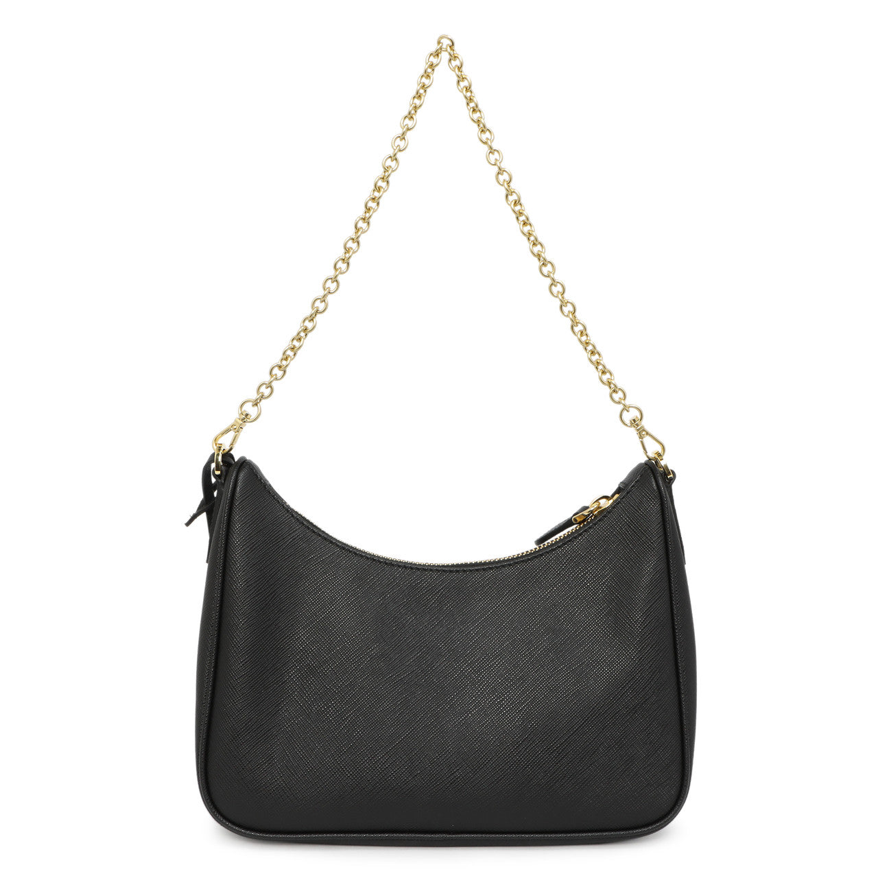 Exclusive Prada Black Saffiano Re-Edition 2005 Shoulder Bag — Top View