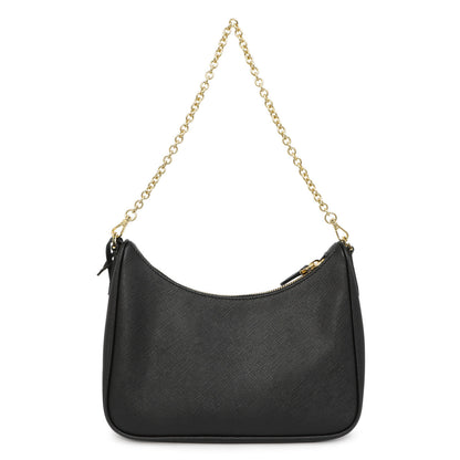 Exclusive Prada Black Saffiano Re-Edition 2005 Shoulder Bag — Top View