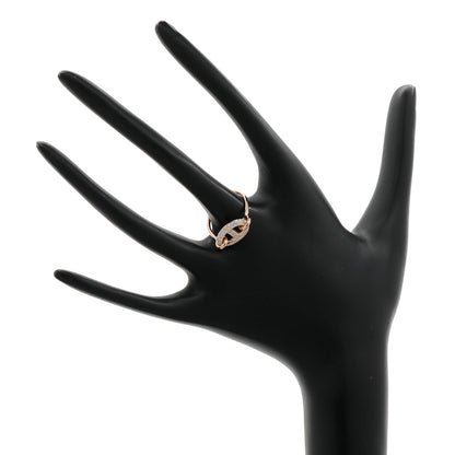 Exclusive Hermes 18K Rose Gold Diamond Farandole Ring — Back View