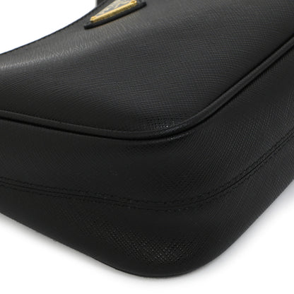 Exclusive Prada Black Saffiano Re-Edition 2005 Shoulder Bag — Lifestyle View