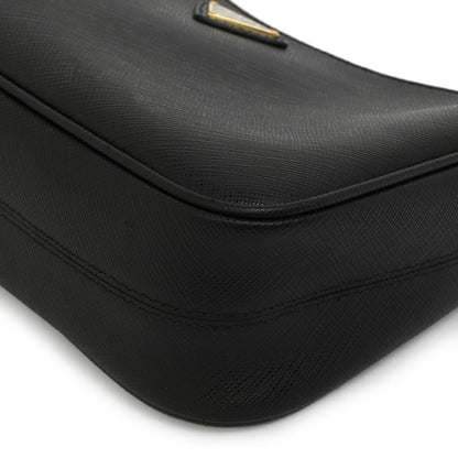 Exclusive Prada Black Saffiano Re-Edition 2005 Shoulder Bag — Alternate View 7