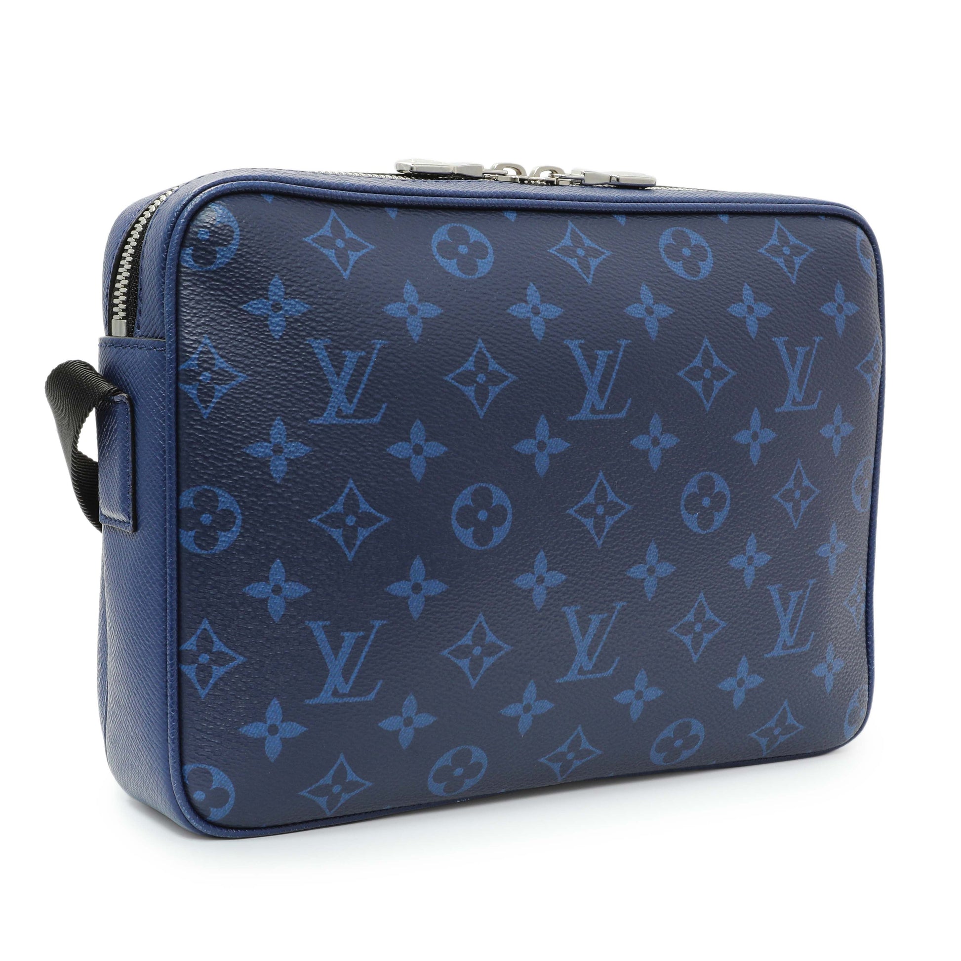 Exclusive Louis Vuttion Blue Taigarama Outdoor Messenger — Side View