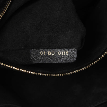 Exclusive Christian Dior Black Grained Calfskin Cannage Large Supple Lady Dior Bag — Lifestyle View