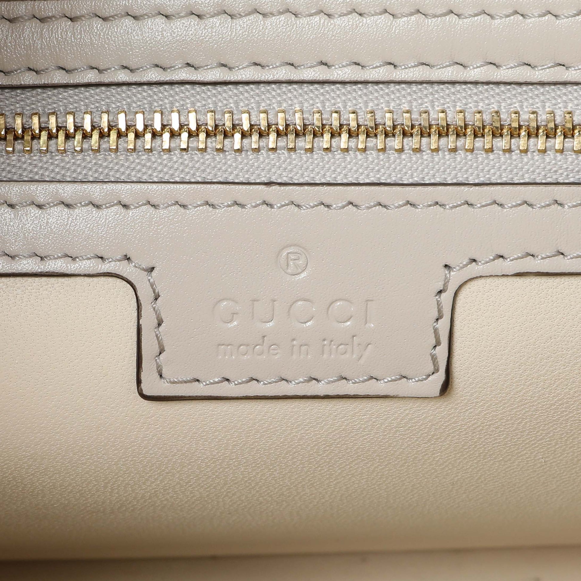 Exclusive Gucci Grey Calfskin Small Jackie Shoulder Bag — Alternate View 9