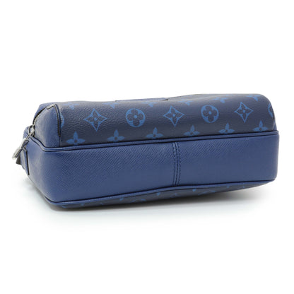 Exclusive Louis Vuttion Blue Taigarama Outdoor Messenger — Back View