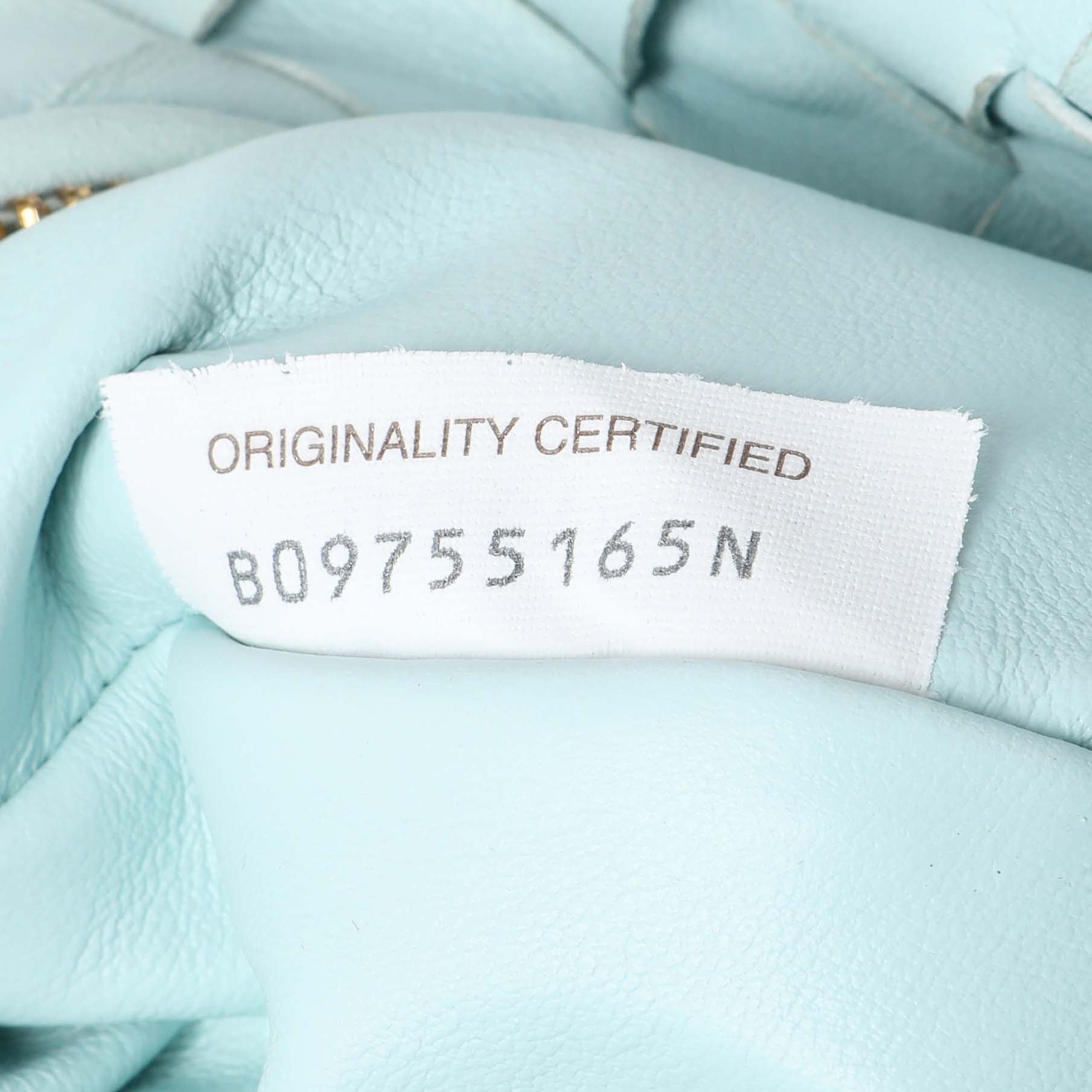 Exclusive Bottega Veneta Light Blue Nappa Intrecciato Mini Jodie — Alternate View 8