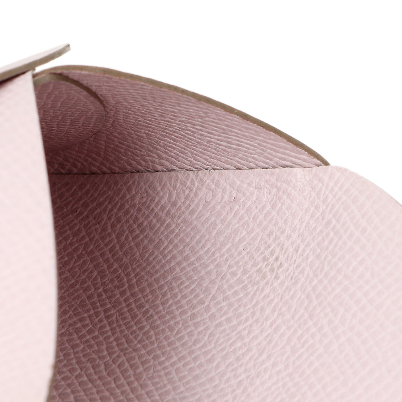 Exclusive Hermes Mauve Pale Epsom Calvi Duo Card Case — Lifestyle View
