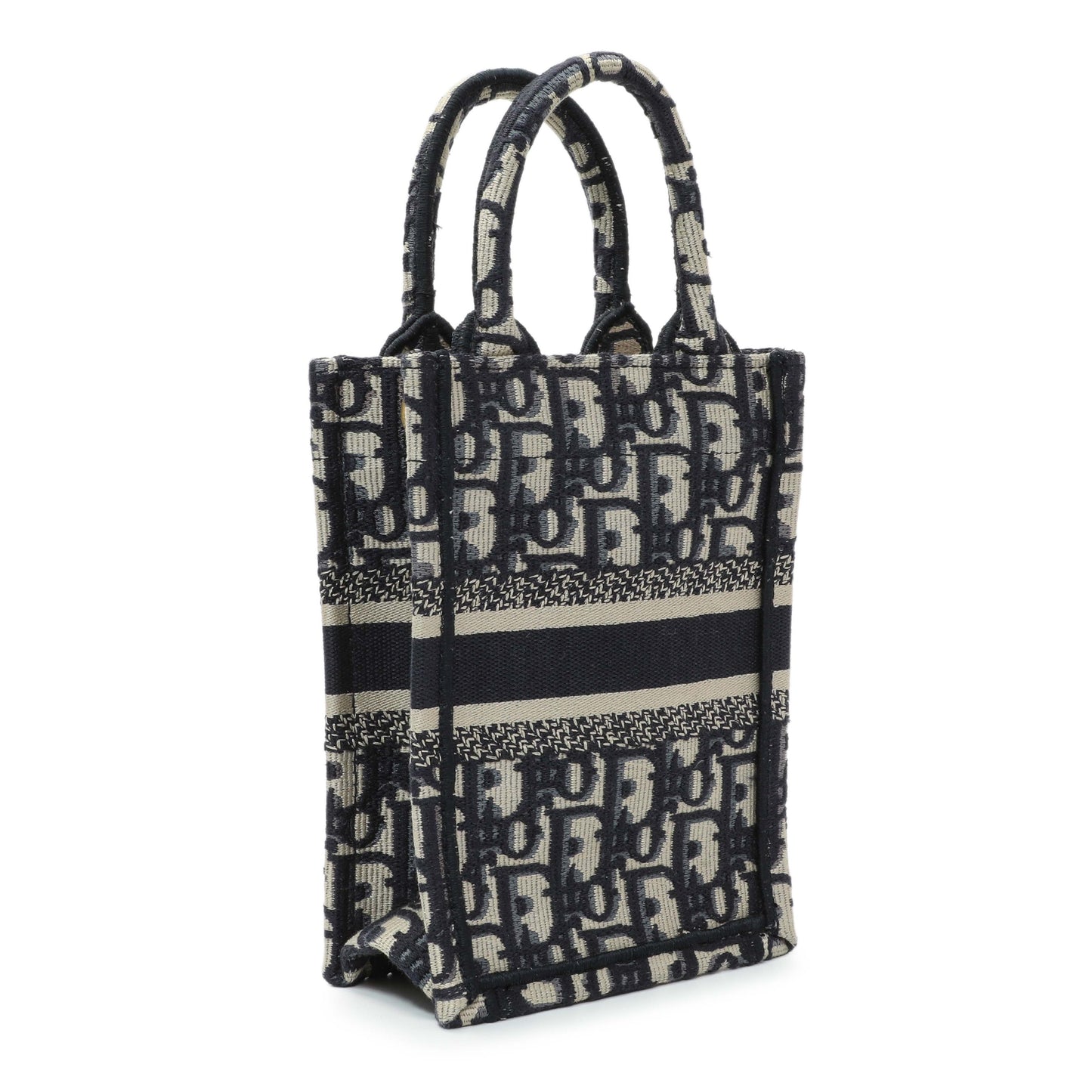 Exclusive Christian Dior Oblique Mini Book Tote Phone Bag — Side View