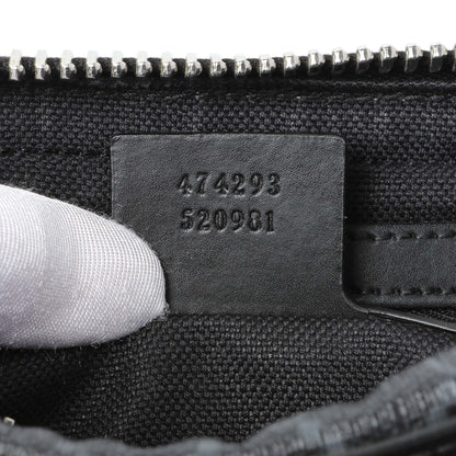 Exclusive Gucci Black Soft GG Supreme Monogram Web Belt Bag — Lifestyle View