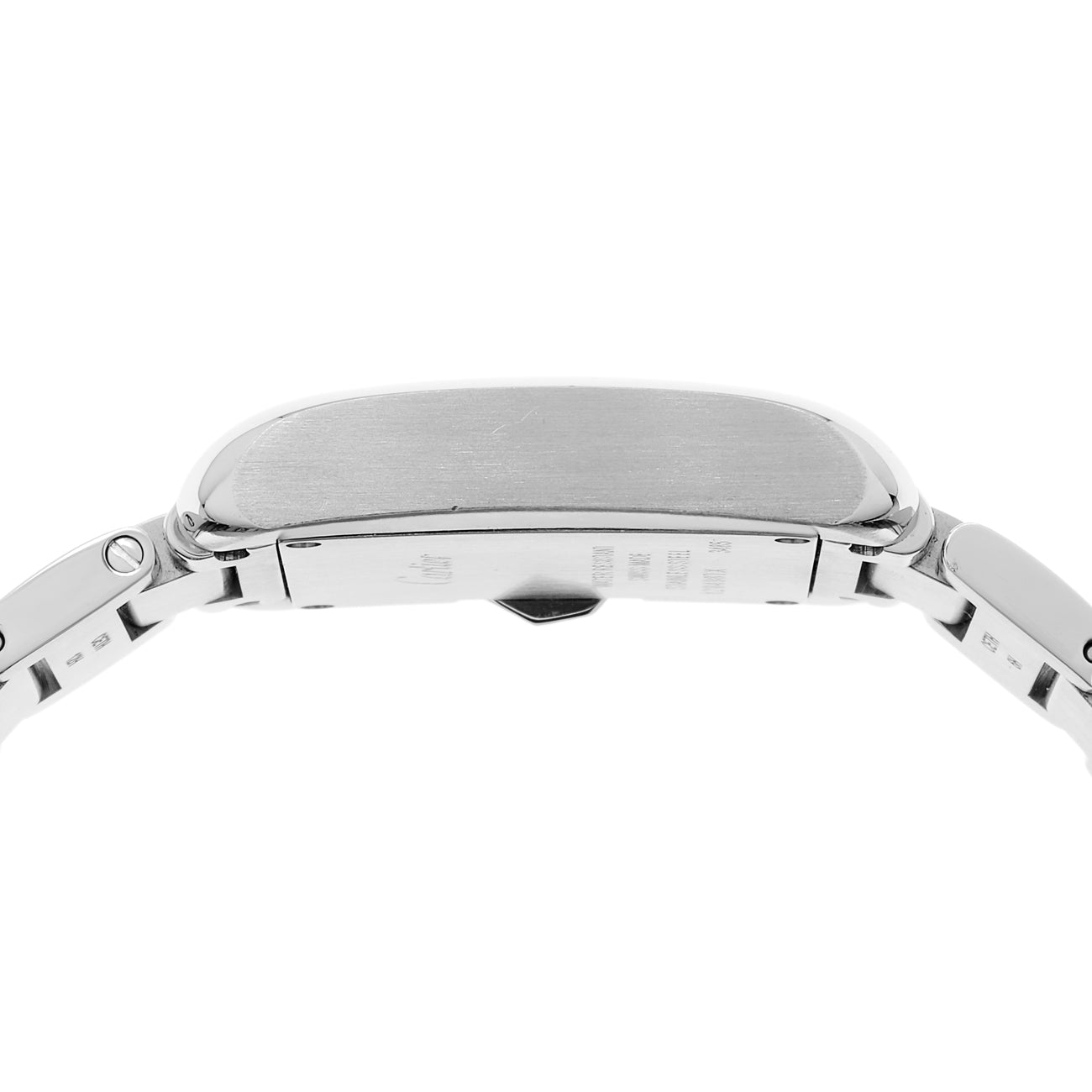 Exclusive Cartier Stainless Steel Tank Anglaise W5310022 — Back View