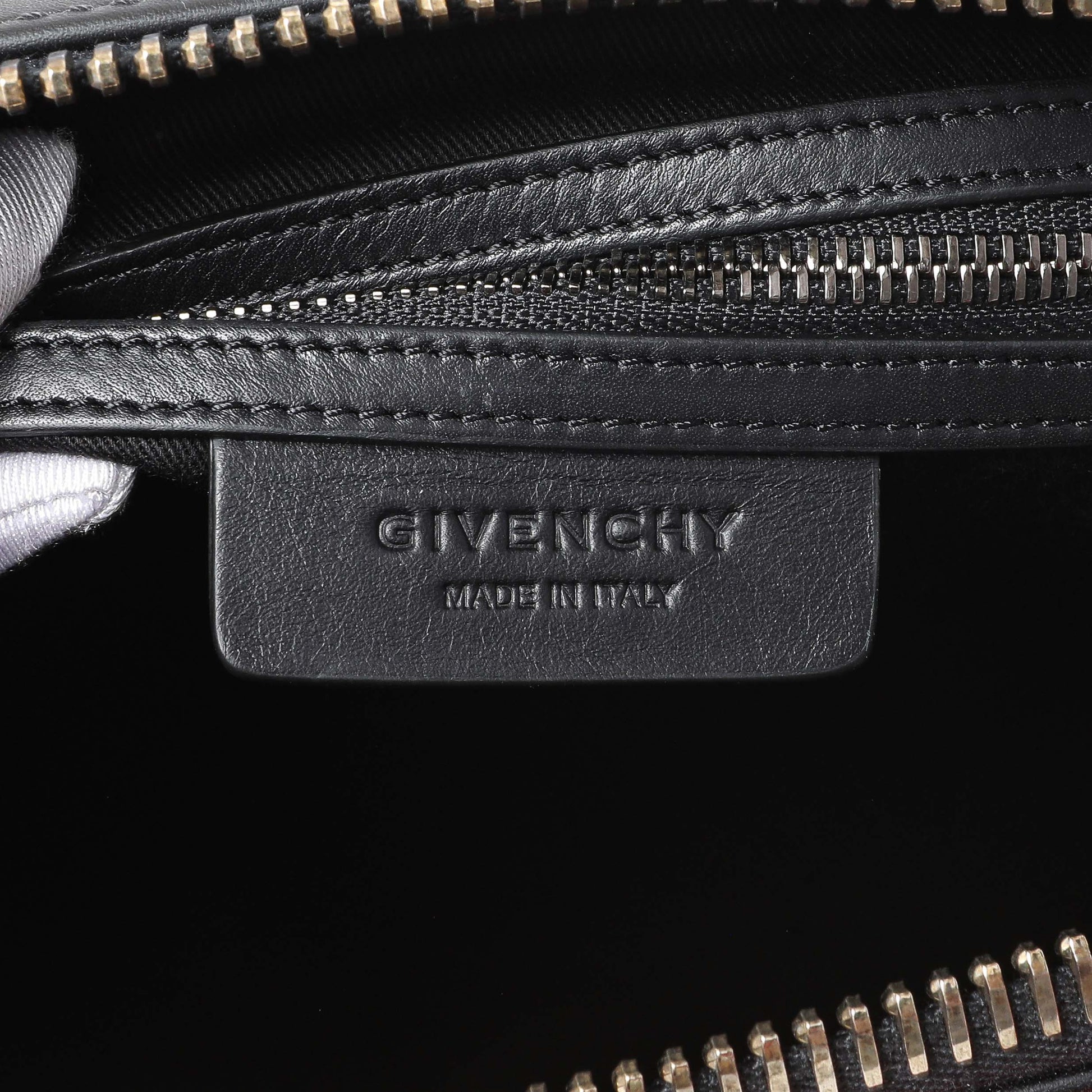 Exclusive Givenchy Black Red Calfskin Medium Antigona Tote — Alternate View 9