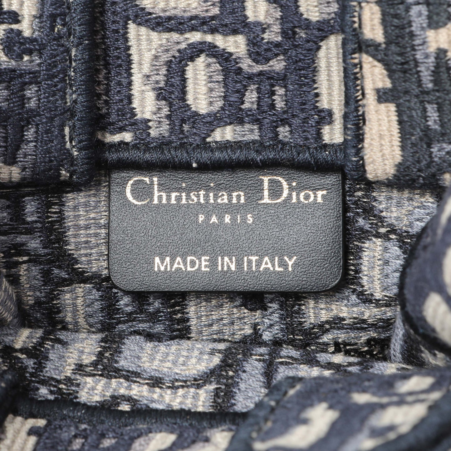 Exclusive Christian Dior Oblique Mini Book Tote Phone Bag — Detail View