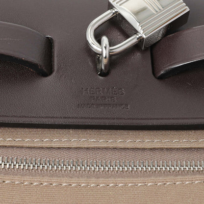 Exclusive Hermes Etoupe/Ebene Herbag Zip 31 — Alternate View 9