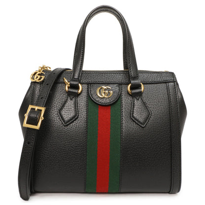 Exclusive Gucci Black Calfskin Small Ophidia Tote — Front View