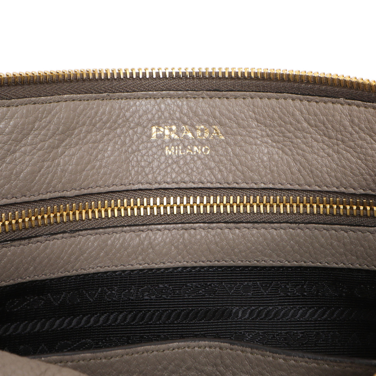 Exclusive Prada Grey Vitello Daino Soft Crossbody — Alternate View 8