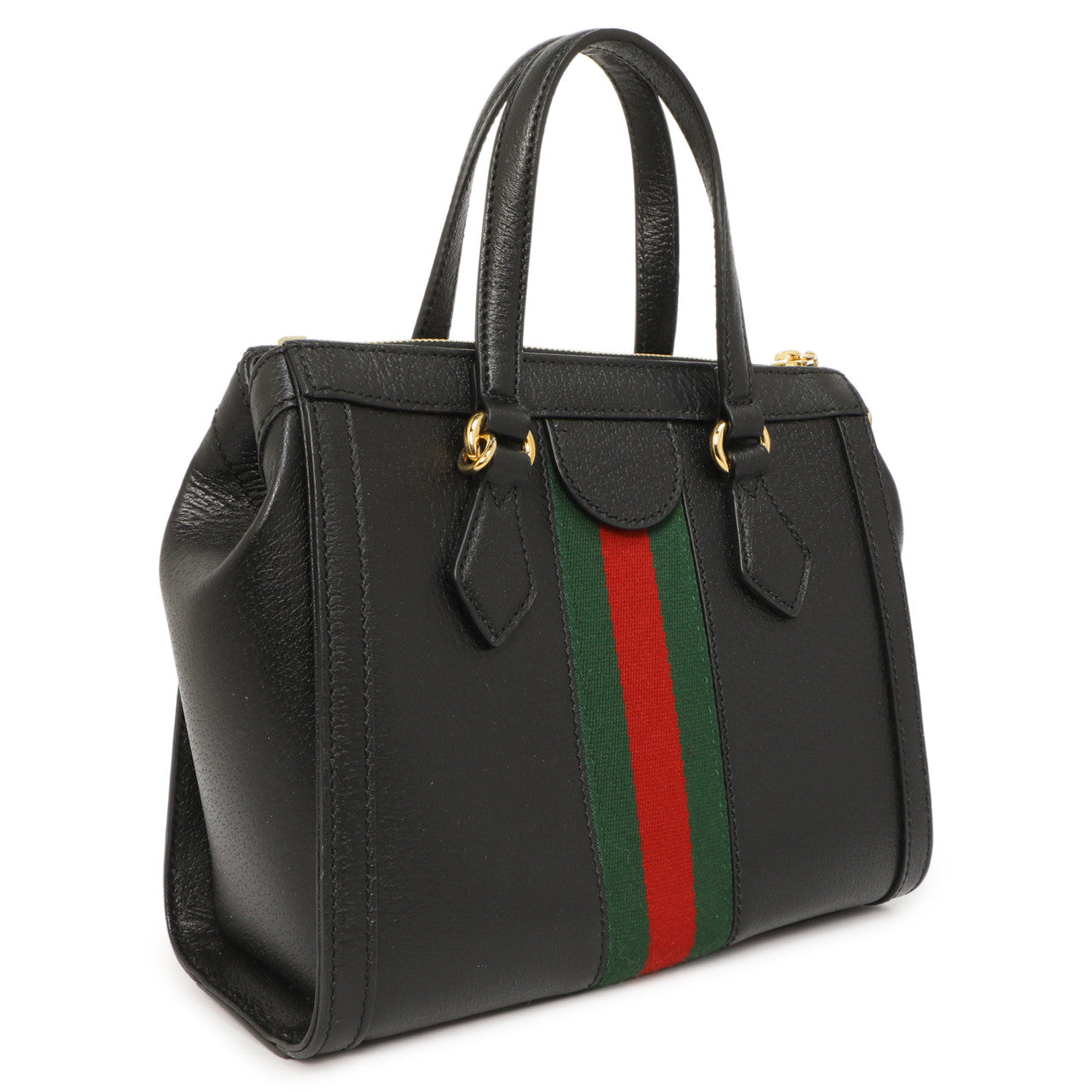 Exclusive Gucci Black Calfskin Small Ophidia Tote — Side View