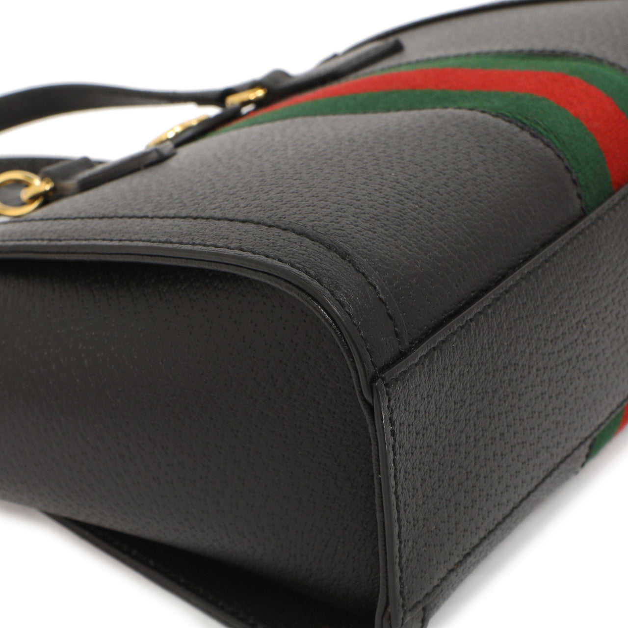 Exclusive Gucci Black Calfskin Small Ophidia Tote — Top View