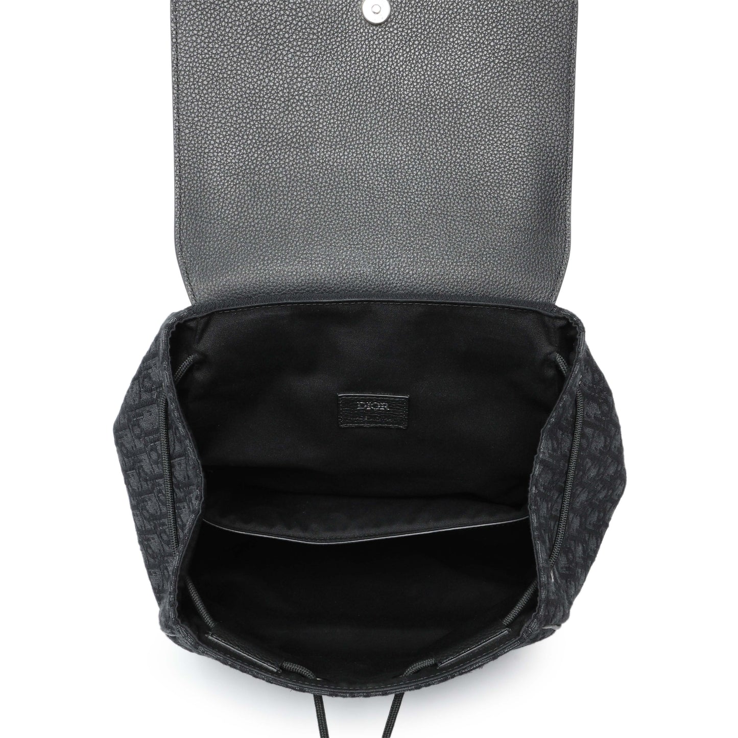 Exclusive Christian Dior Black Oblique Saddle Backpack — Alternate View 8