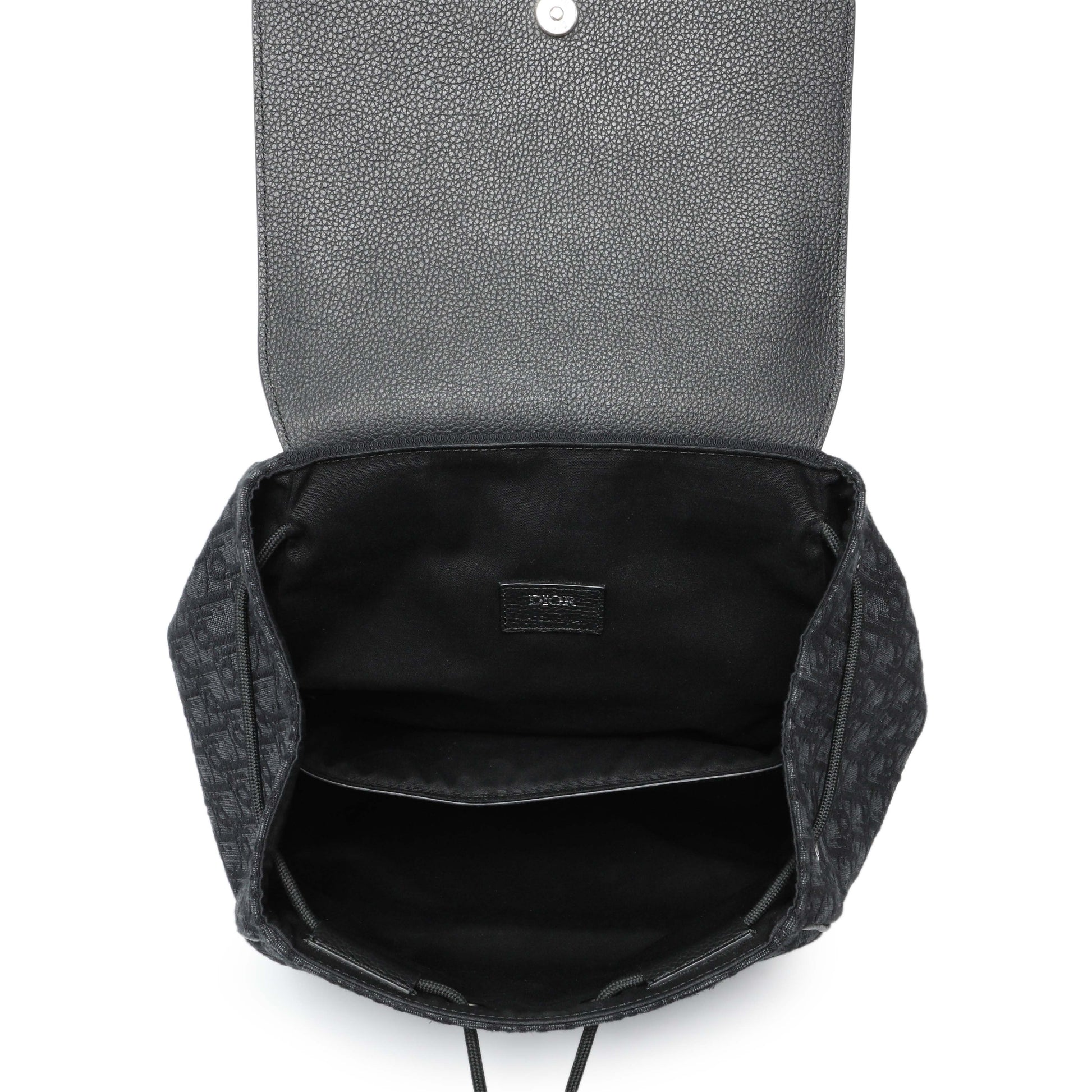 Exclusive Christian Dior Black Oblique Saddle Backpack — Alternate View 8