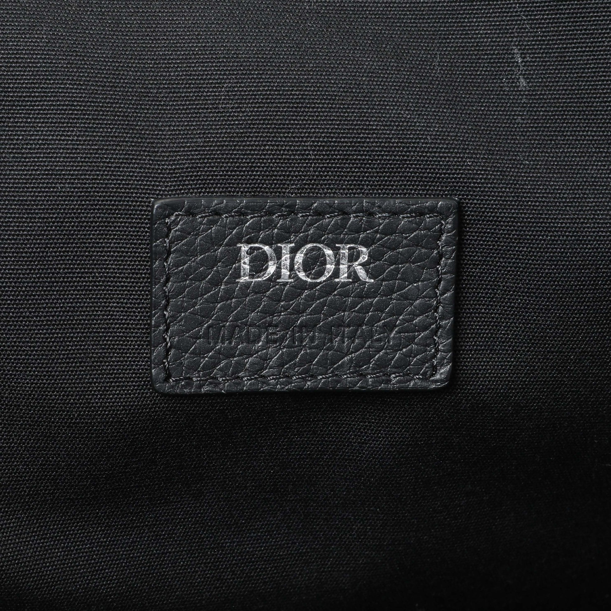 Exclusive Christian Dior Black Oblique Saddle Backpack — Alternate View 9