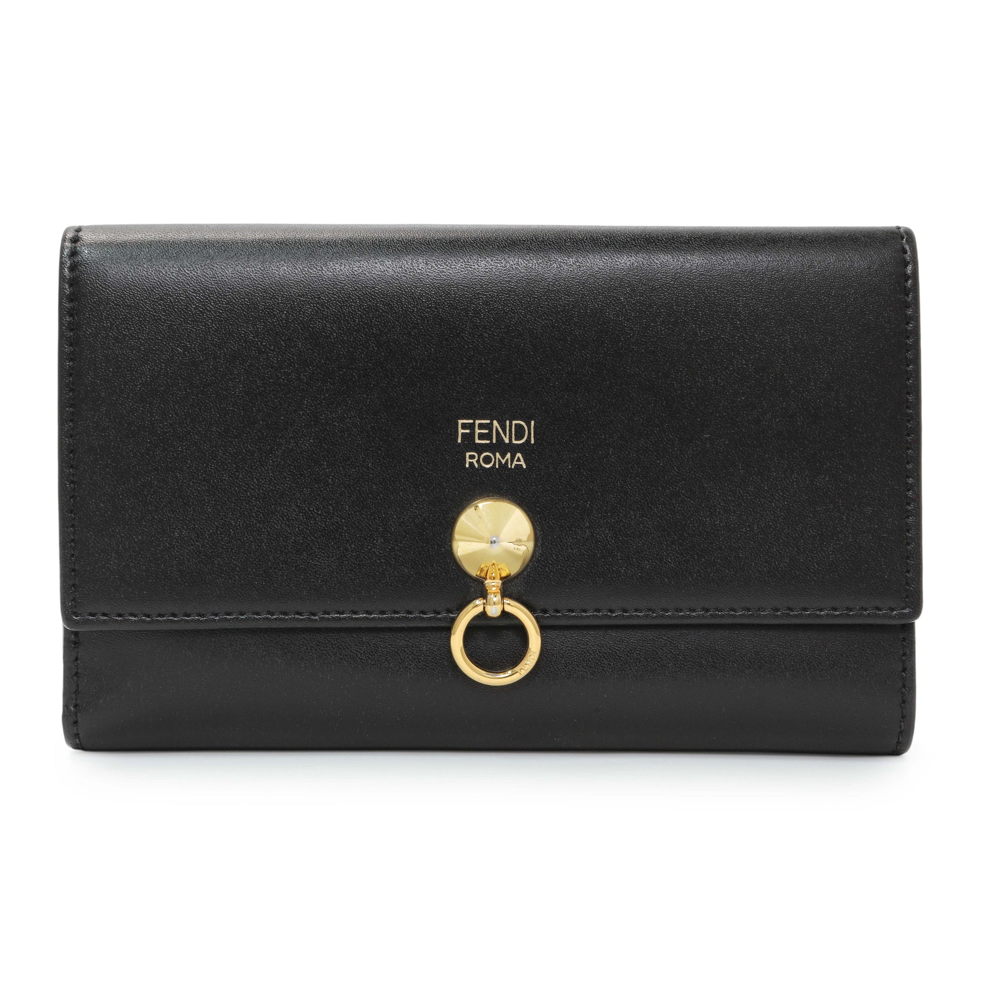 Exclusive Fendi Vitello Liberty Century Lucido By The Way Wallet — Front View