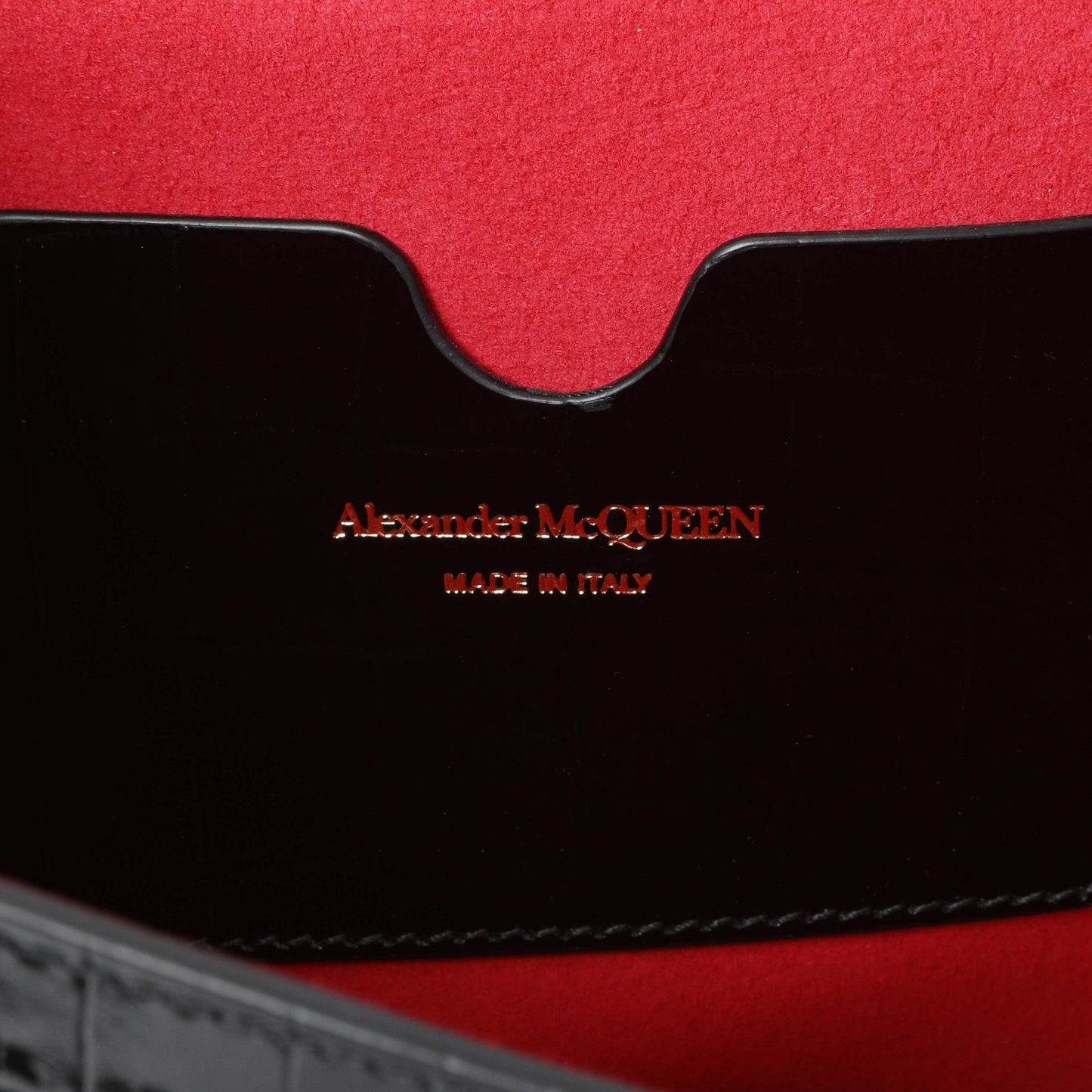 Exclusive Alexander McQueen Skull Embellished Embossed Top Handle Bag — Detail View