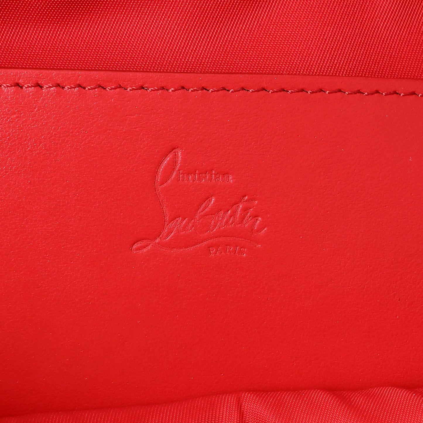 Exclusive Christian Louboutin Black Nylon Loubideal Belt Bag — Detail View