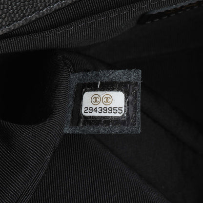 Exclusive Chanel Black Quilted Caviar Medium Boy Flap — Alternate View 11