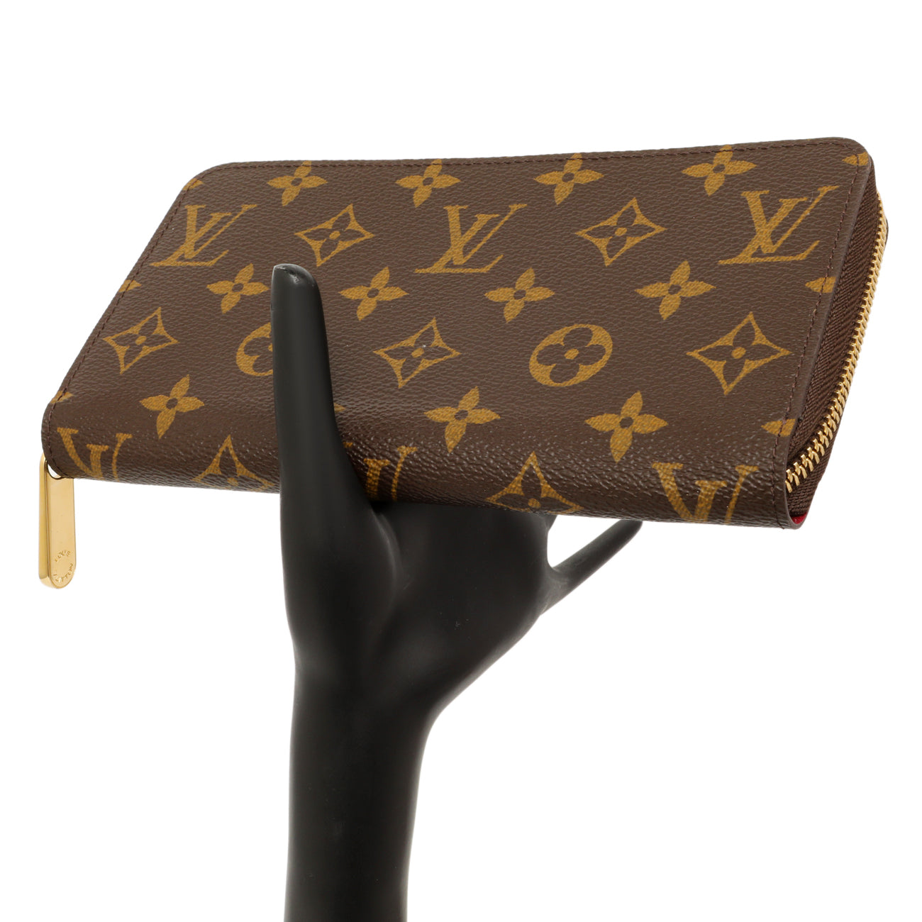 Exclusive Louis Vuitton Monogram Fuchsia Zippy Wallet — Top View