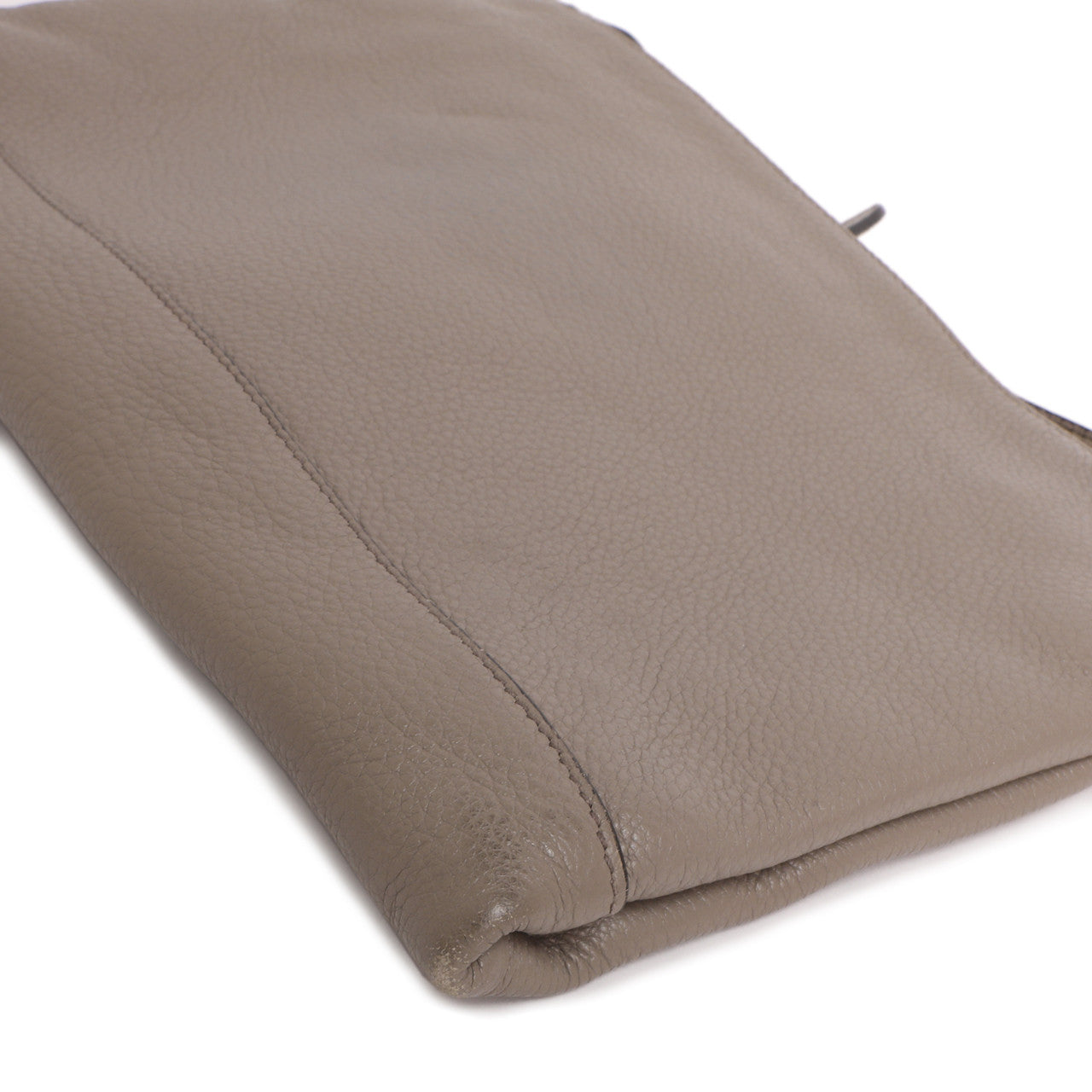 Exclusive Prada Grey Vitello Daino Soft Crossbody — Lifestyle View