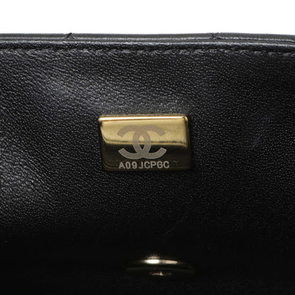 Exclusive Chanel Black Lambskin Quilted Mini Rectangular Flap — Lifestyle View