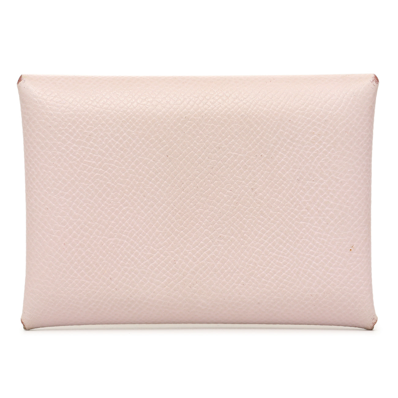 Exclusive Hermes Mauve Pale Epsom Calvi Duo Card Case — Side View