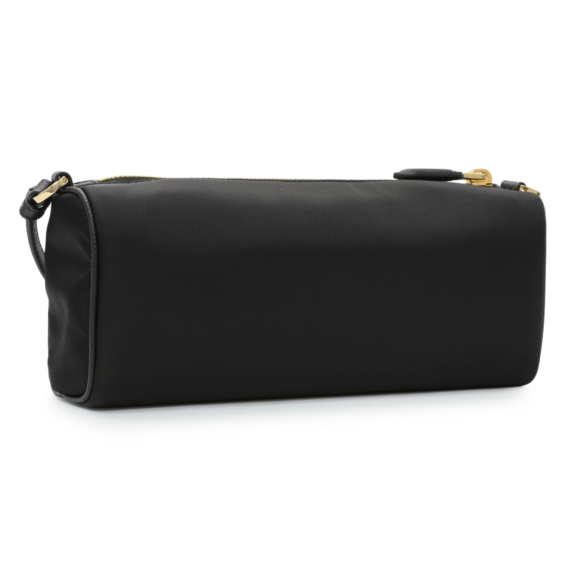 Exclusive Prada Black Re-Nylon Pouch Shoulder Bag — Side View