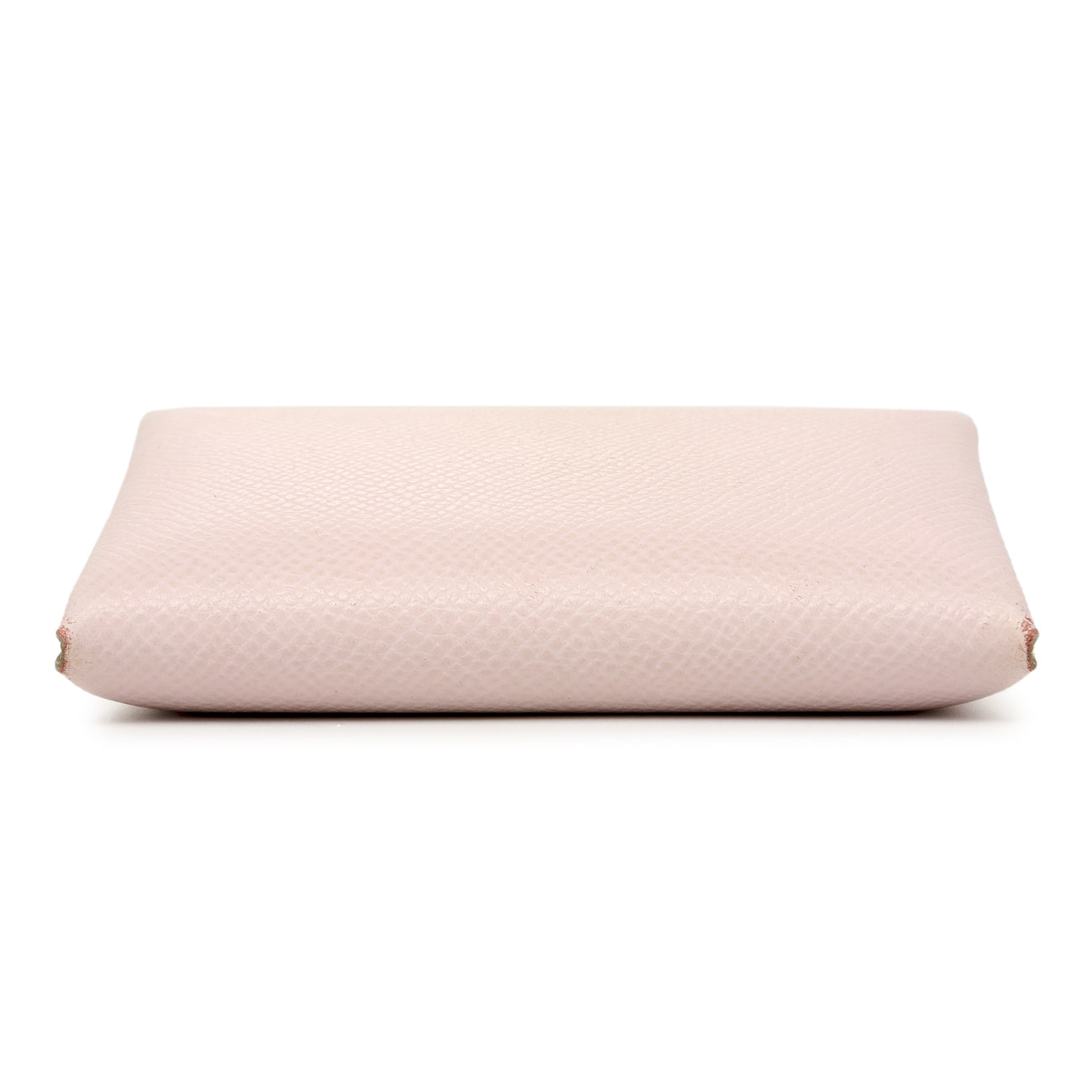 Exclusive Hermes Mauve Pale Epsom Calvi Duo Card Case — Back View