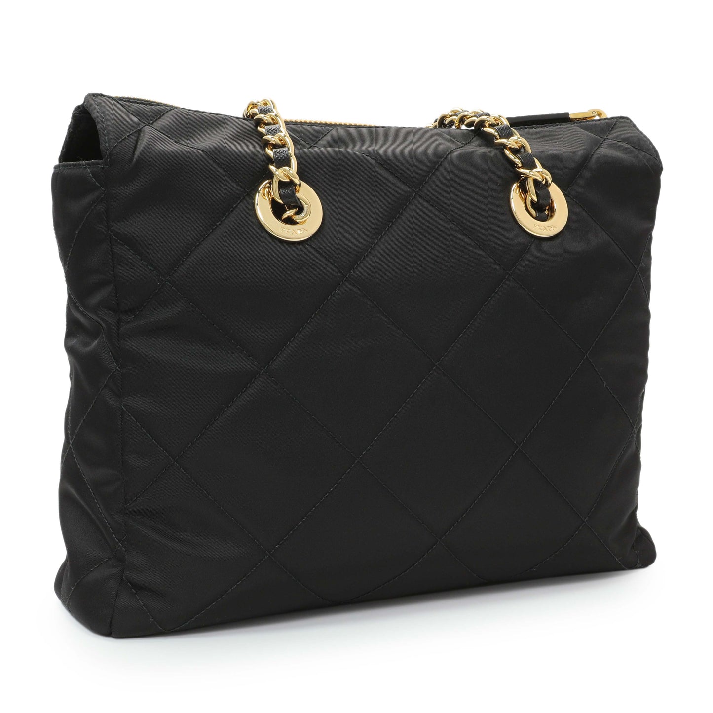 Exclusive Prada Black Re-Nylon Saffiano Stitched Re-Edition 1995 Shoulder Bag — Side View