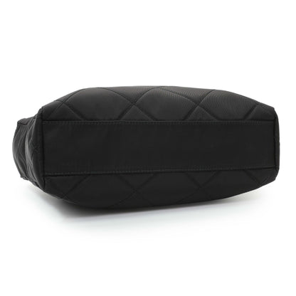 Exclusive Prada Black Re-Nylon Saffiano Stitched Re-Edition 1995 Shoulder Bag — Back View