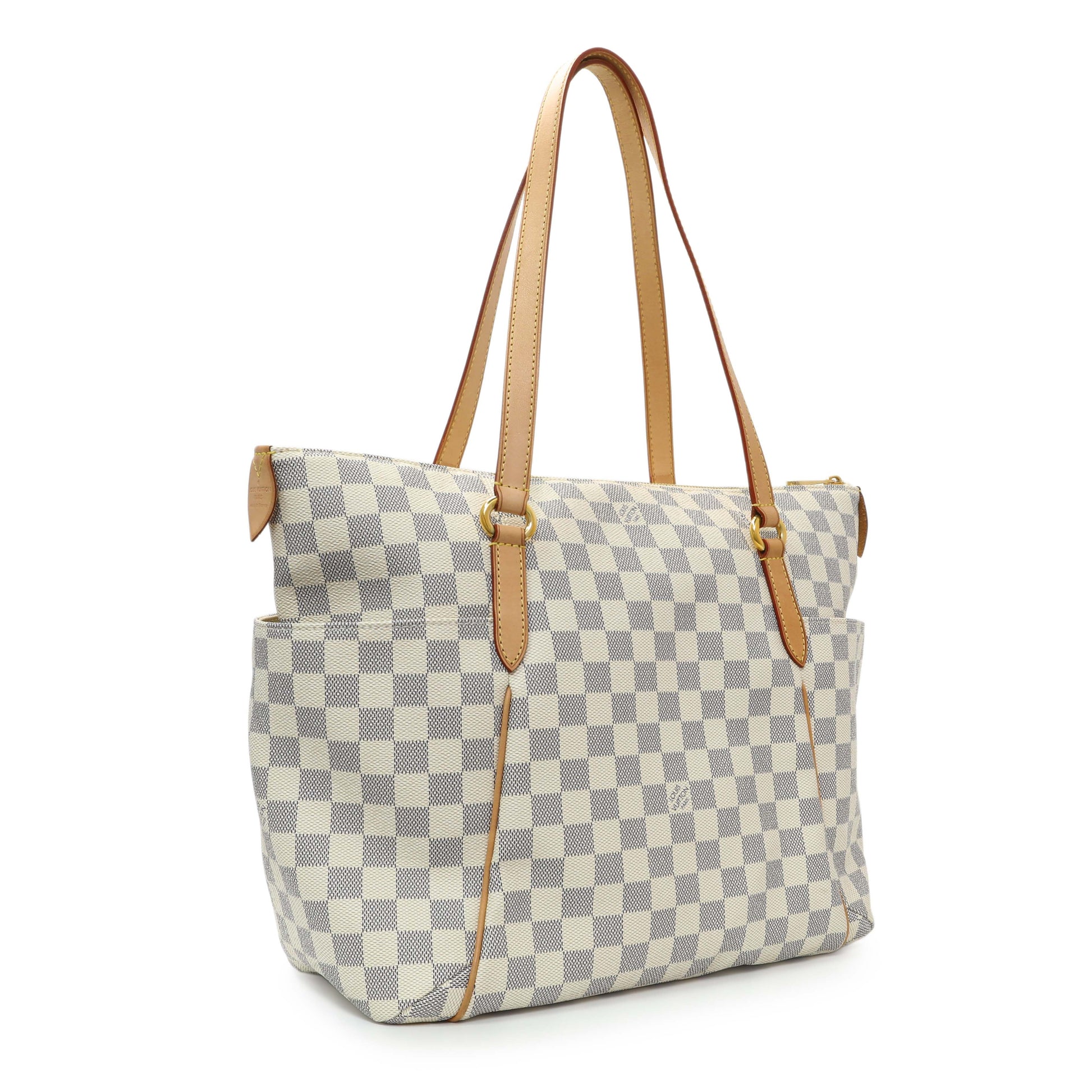 Exclusive Louis Vuitton Damier Azur Totally MM — Side View